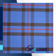 Scottish Kilt Fly Plaid with Purled Fringe in Elliot Modern Tartan