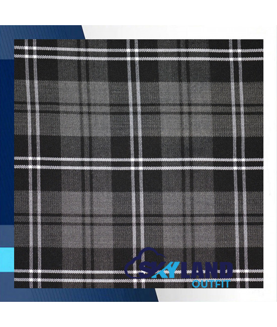 Granite Tartan Medium Weight Acrylic Fabric