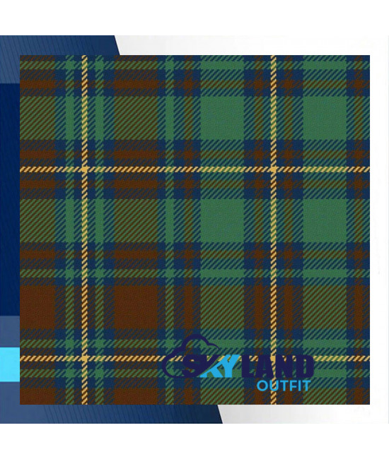 Scottish Kerry Tartan 8 Yard Kilt for Men Traditional Tartan Kilts