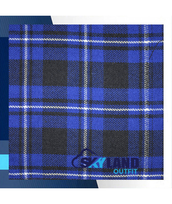 Ramsey Blue Scottish Tartan Fabric - 16 Oz Acrylic