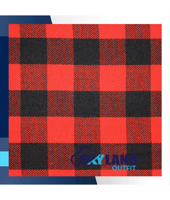 Red, Black Rob Roy Scottish Tartan Fabric - 16 Oz Acrylic