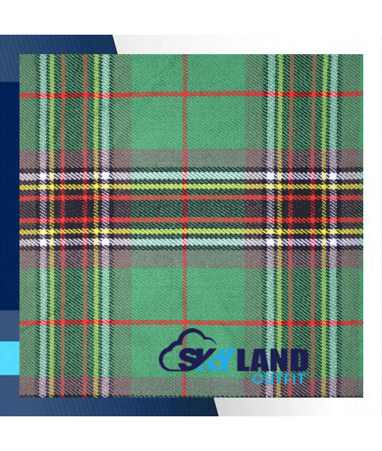 Scottish Kilt Fly Plaid with Purled Fringe in Tara Murphy Tartan