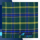 Scottish Kilt Fly Plaid with Purled Fringe in US Army Tartan