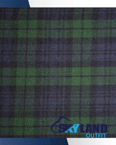 Black Watch Tartan Medium Weight Acrylic Fabric Black Watch Tartan Medium Weight Acrylic Fabric