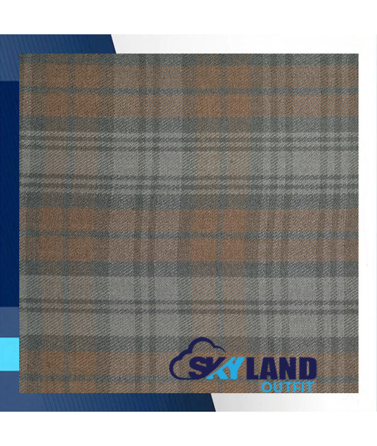 Black Watch Weathered Tartan Medium Weight Acrylic Fabric