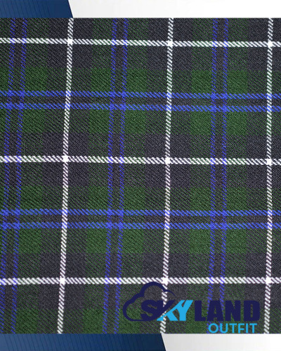 Blue Douglas Tartan Medium Weight Acrylic Fabric Blue Douglas Tartan Medium Weight Acrylic Fabric
