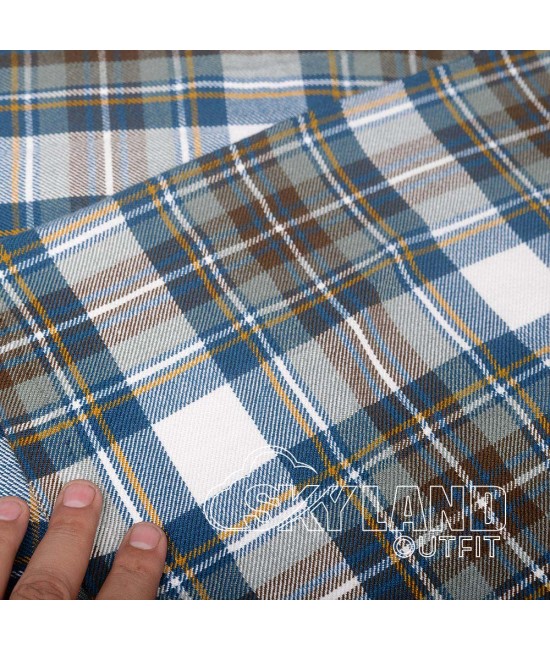 Stewart Dress Blue Tartan Fabric by the Yard | 16 oz Medium Weight Stewart Dress Blue Tartan Fabric by the Yard | 16 oz Medium Weight