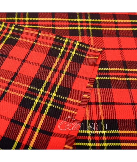 Brodie Red Morrison Tartan Fabric by the Yard | 16 oz Medium Weight Brodie Red Morrison Tartan Fabric by the Yard | 16 oz Medium Weight