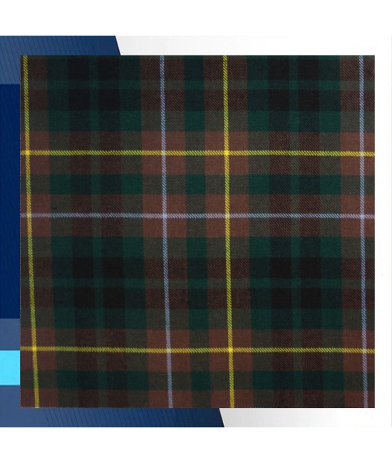 Buchanan Hunting Modern Tartan Scottish Kilt Fly Plaid with Hand Fringed