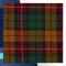 Buchanan Muted Tartan Scottish Kilt Fly Plaid with Hand Fringed