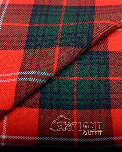 Chisholm Red Tartan Fabric | 16 oz by Yard