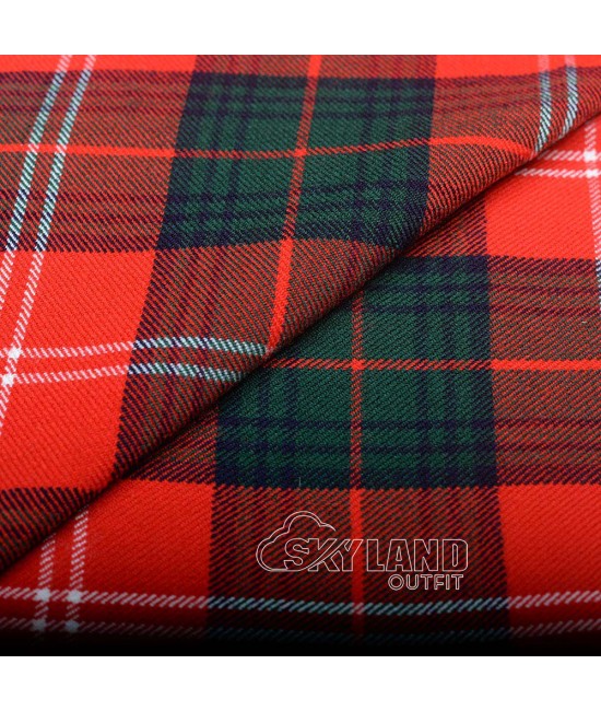 Chisholm Red Tartan Fabric | 16 oz by Yard Chisholm Red Tartan Fabric | 16 oz by Yard