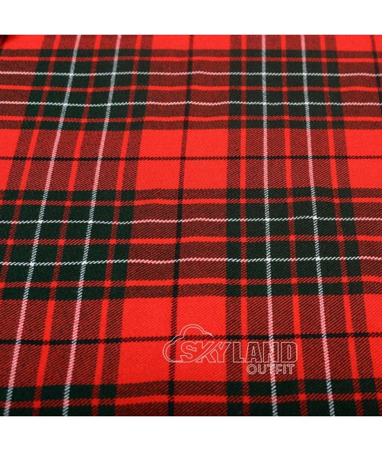 Cumming Red Modern Tartan Fabric by the Yard | 16 oz Medium Weight Cumming Red Modern Tartan Fabric by the Yard | 16 oz Medium Weight