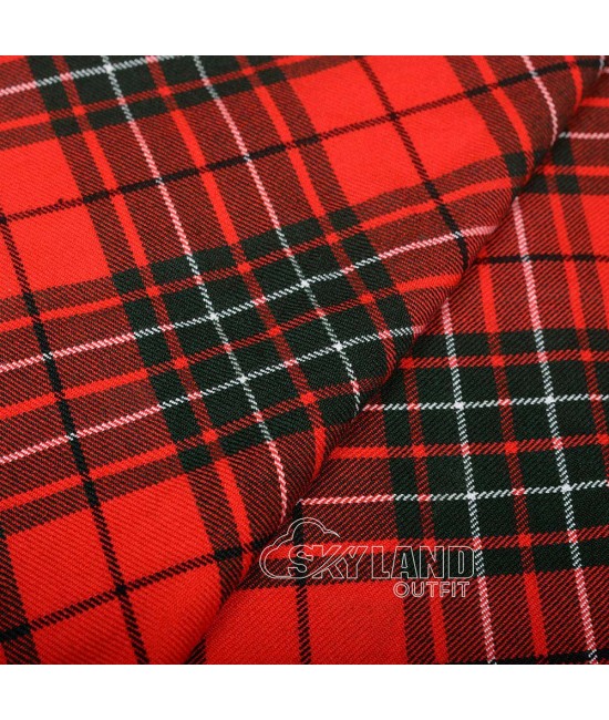 Cumming Red Modern Tartan Fabric by the Yard | 16 oz Medium Weight Cumming Red Modern Tartan Fabric by the Yard | 16 oz Medium Weight
