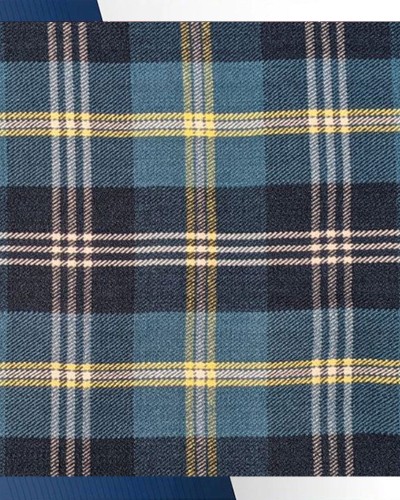 Gorman Blue Tartan Medium Weight Acrylic Fabric Gorman Blue Tartan Medium Weight Acrylic Fabric
