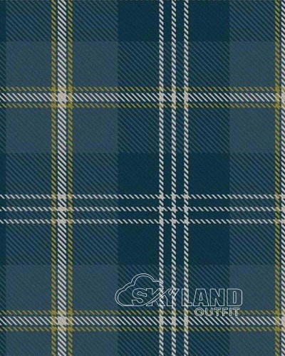 Gorman Blue Tartan Medium Weight Acrylic Fabric