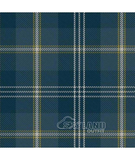 Gorman Blue Tartan Medium Weight Acrylic Fabric