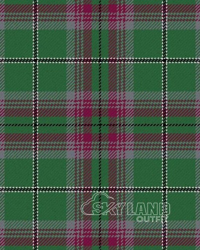 Grey Hunting Tartan Fabric | Medium Acrylic by Yard