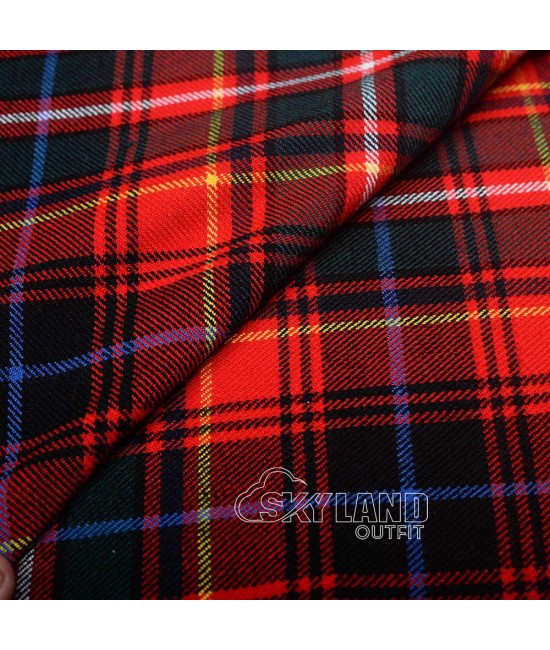 Innes Red Modern Tartan Fabric by the Yard – 16oz Acrylic Wool Innes Red Modern Tartan Fabric by the Yard – 16oz Acrylic Wool