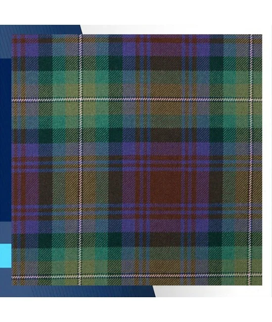 Isle of Skye Tartan Scottish Kilt Fly Plaid with Hand Fringed Isle of Skye Tartan Scottish Kilt Fly Plaid with Hand Fringed