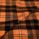 Johnstone Orange & Black Tartan Fabric - Medium Weight Acrylic Fabric