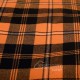 Johnstone Orange & Black Tartan Fabric - Medium Weight Acrylic Fabric