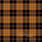 Johnstone Orange & Black Tartan Fabric - Medium Weight Acrylic Fabric