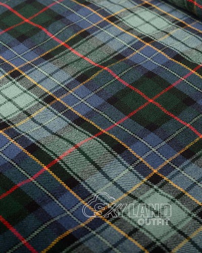 Leinster Green Tartan Fabric Medium weight Tartan by the Yard