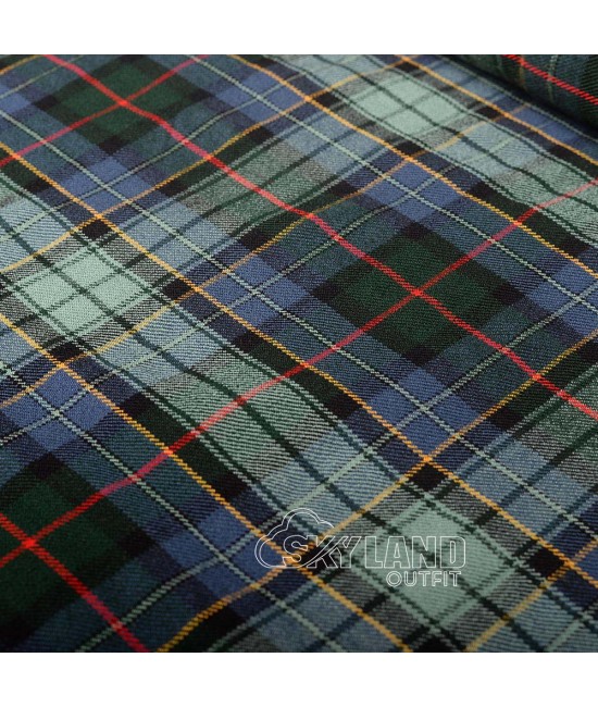Leinster Green Tartan Fabric Medium weight Tartan by the Yard