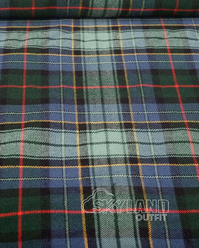 Leinster Green Tartan Fabric Medium weight Tartan by the Yard