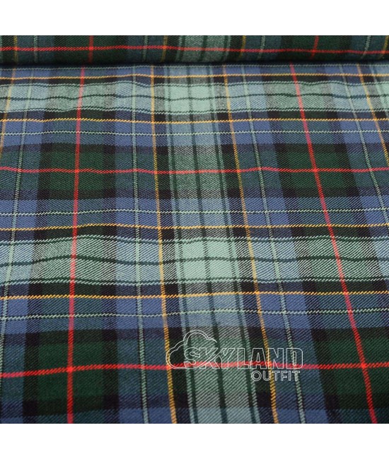 Leinster Green Tartan Fabric Medium weight Tartan by the Yard