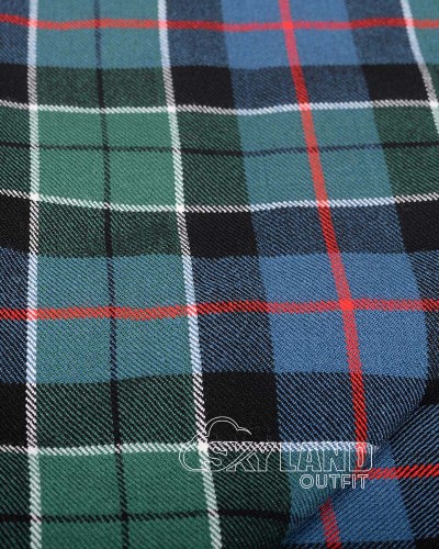 Leslie Green Ancient Tartan Fabric by the Yard | Medium Weight