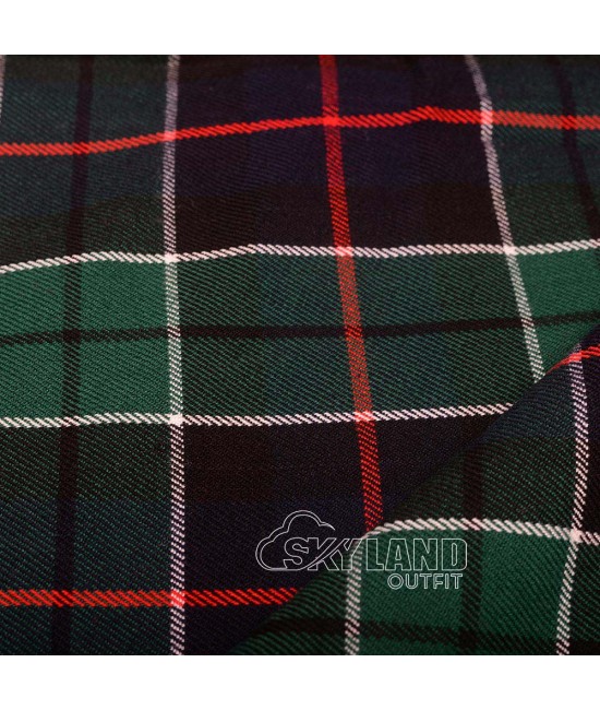 Leslie Green Modern Tartan Fabric by the Yard – 16oz Acrylic Wool