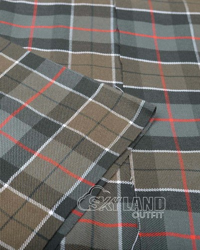 Leslie Weathered Tartan Fabric by the Yard | 16 oz Medium Weight