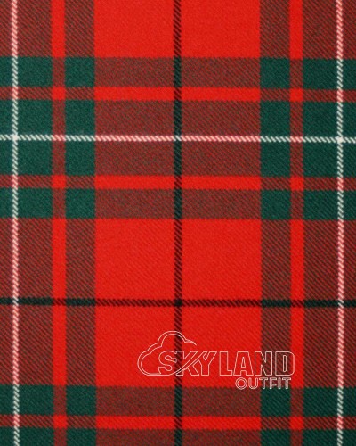 MacAulay Red Tartan Fabric by the Yard | 16 oz Medium Weight MacAulay Red Tartan Fabric by the Yard | 16 oz Medium Weight