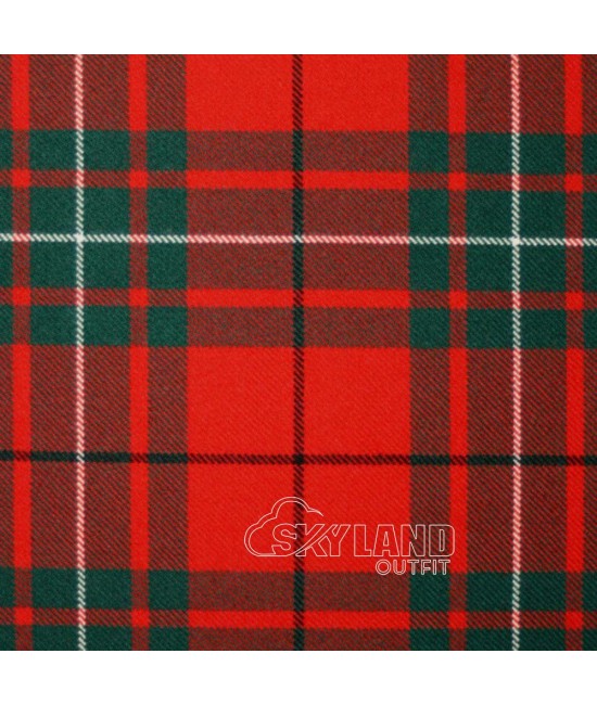 MacAulay Red Tartan Fabric by the Yard | 16 oz Medium Weight MacAulay Red Tartan Fabric by the Yard | 16 oz Medium Weight
