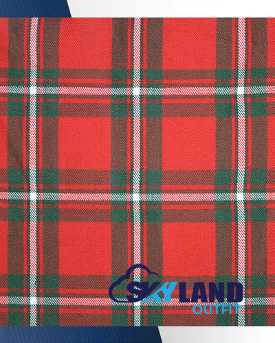 MacGregor Tartan Scottish Kilt Fly Plaid with Hand Fringed MacGregor Tartan Scottish Kilt Fly Plaid with Hand Fringed
