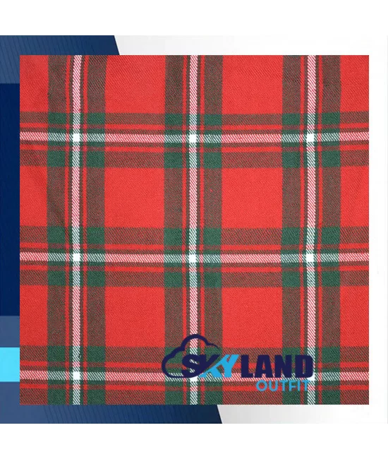 MacGregor Tartan Scottish Kilt Fly Plaid with Hand Fringed