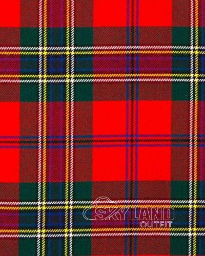 MacLean Duart Red Modern Tartan Fabric 13 oz Tartan by Yard