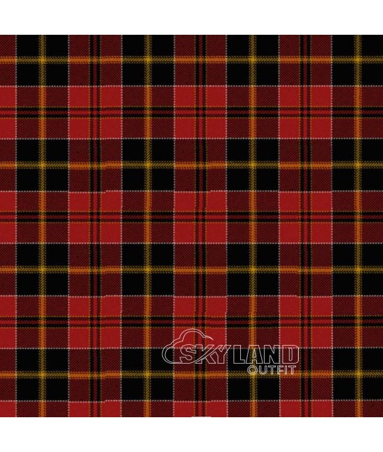 MacAlister of Sky Tartan Fabric - Medium Weight Acrylic Fabric