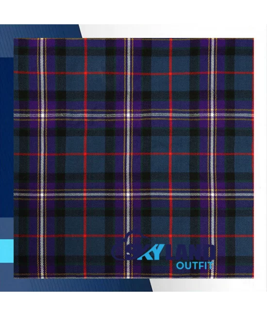 Masonic Tartan Scottish Kilt Fly Plaid with Hand Fringed Masonic Tartan Scottish Kilt Fly Plaid with Hand Fringed