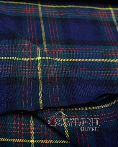 Muir Modern Tartan Fabric by the Yard – 16 oz Scottish Tartan