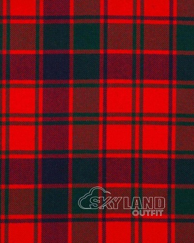 Robertson Red Modern Tartan Fabric 13 oz Tartan by the Yard