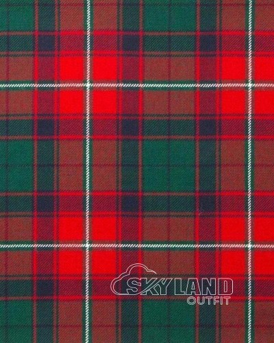Roxburgh Red Modern Tartan Fabric 13 oz Tartan by the Yard