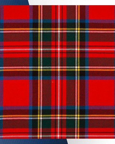 Royal Stewart Modern Tartan Medium Weight Acrylic Fabric Royal Stewart Modern Tartan Medium Weight Acrylic Fabric