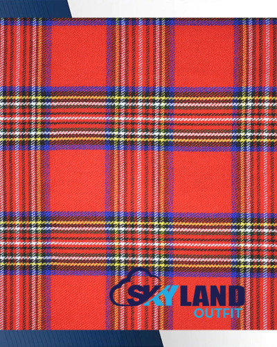 Royal Stewart Tartan Medium Weight Acrylic Fabric Royal Stewart Tartan Medium Weight Acrylic Fabric