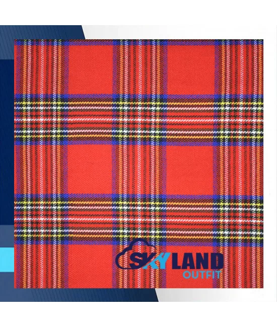 Royal Stewart Tartan Medium Weight Acrylic Fabric Royal Stewart Tartan Medium Weight Acrylic Fabric