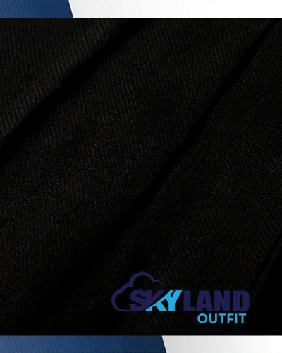 Solid Black Tartan Medium Weight Acrylic Fabric Solid Black Tartan Medium Weight Acrylic Fabric