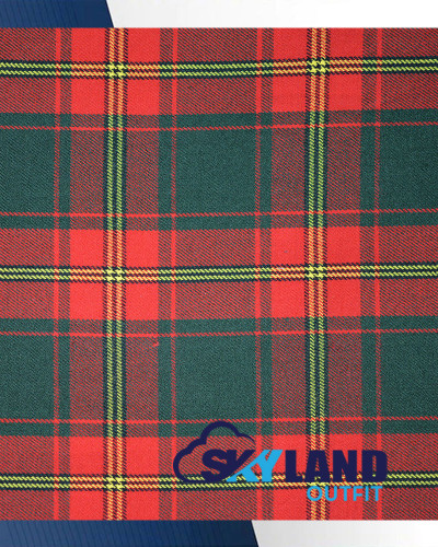 Ulster Red Tartan Medium Weight Acrylic Fabric Ulster Red Tartan Medium Weight Acrylic Fabric