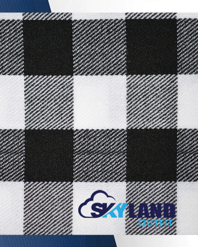 White, Black Rob Roy Tartan Medium Weight Acrylic Fabric White, Black Rob Roy Tartan Medium Weight Acrylic Fabric